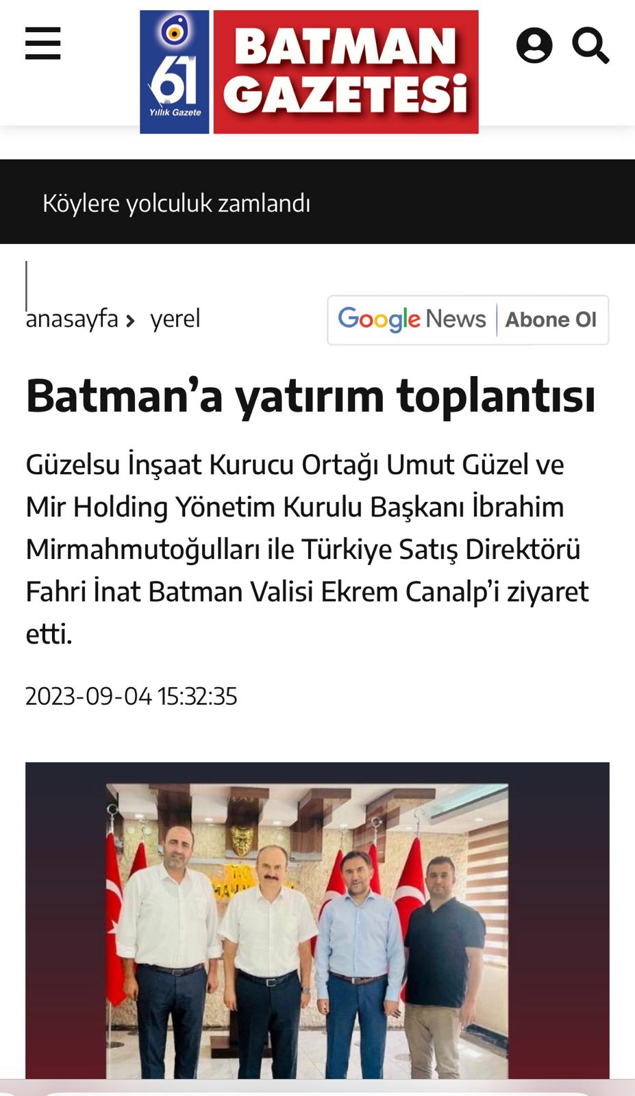 Yerel Basında Çıkan Haberimiz (2)